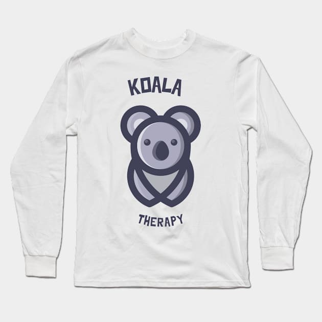 Koala Therapy Long Sleeve T-Shirt by ProTeePrints